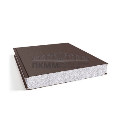 Гладкие сэндвич панели пенополистирол, ширина 1000 мм, толщина 250 мм, 0.5/0.5, RAL8017