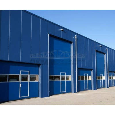 Гладкие сэндвич панели пенополистирол, ширина 1000 мм, толщина 250 мм, 0.5/0.5, RAL5005