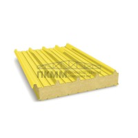 Кровельные сэндвич-панели пенополиуретан, ширина 1200 мм, толщина 10 мм, 0.5/0.5, RAL1018 Кровельные сэндвич-панели пенополиуретан, ширина 1200 мм, толщина 10 мм, 0.5/0.5, RAL1018