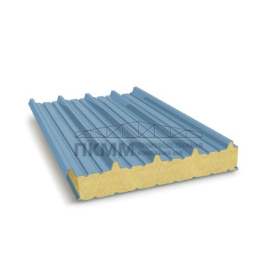 Кровельные сэндвич-панели пенополиуретан, ширина 1200 мм, толщина 30 мм, 0.5/0.5, RAL5024
