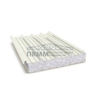 Кровельные сэндвич-панели пенополистирол, ширина 1200 мм, толщина 40 мм, 0.5/0.5, RAL9003