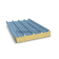 Кровельные сэндвич-панели пенополиуретан, ширина 1200 мм, толщина 20 мм, 0.5/0.5, RAL5024 Кровельные сэндвич-панели пенополиуретан, ширина 1200 мм, толщина 20 мм, 0.5/0.5, RAL5024