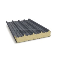 Кровельные сэндвич-панели пенополиизоцианурат, ширина 1200 мм, толщина 30 мм, 0.5/0.5, RAL7024