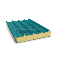 Кровельные сэндвич-панели пенополиуретан, ширина 1000 мм, толщина 30 мм, 0.5/0.5, RAL5021