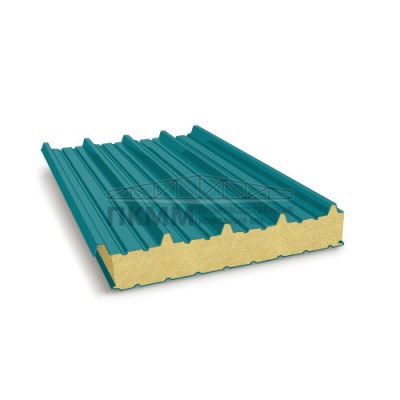 Кровельные сэндвич-панели пенополиуретан, ширина 1000 мм, толщина 30 мм, 0.5/0.5, RAL5021