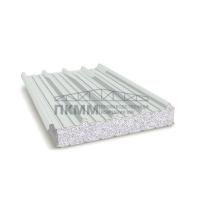 Кровельные сэндвич-панели пенополистирол, ширина 1200 мм, толщина 30 мм, 0.5/0.5, RAL7047