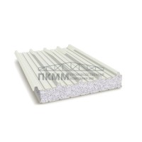 Кровельные сэндвич-панели пенополистирол, ширина 1200 мм, толщина 20 мм, 0.5/0.5, RAL9002