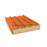 Кровельные сэндвич-панели пенополиизоцианурат, ширина 1200 мм, толщина 150 мм, 0.5/0.5, RAL2004 Кровельные сэндвич-панели пенополиизоцианурат, ширина 1200 мм, толщина 150 мм, 0.5/0.5, RAL2004