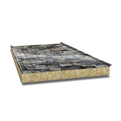 Сэндвич панели с шириной 1500мм, под камень ECOSTEEL