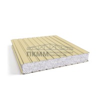 Сэндвич-панели для холодильных камер пенополистирол, ширина 1200 мм, толщина 10 мм, 0.5/0.5, RAL1014