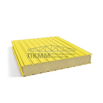 Сэндвич-панели для холодильных камер пенополиизоцианурат, ширина 1000 мм, толщина 40 мм, 0.5/0.5, RAL1018 Сэндвич-панели для холодильных камер пенополиизоцианурат, ширина 1000 мм, толщина 40 мм, 0.5/0.5, RAL1018