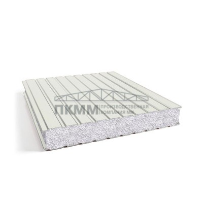 Сэндвич-панели для холодильных камер пенополистирол, ширина 1000 мм, толщина 30 мм, 0.5/0.5, RAL9003