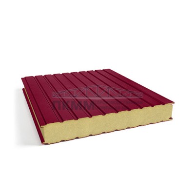 Стеновые сэндвич панели пенополиуретан, ширина 1200 мм, толщина 10 мм, 0.5/0.5, бордо Стеновые сэндвич панели пенополиуретан, ширина 1200 мм, толщина 10 мм, 0.5/0.5, бордо