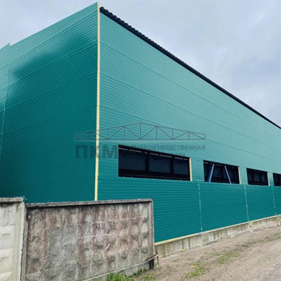 Стеновые сэндвич панели минеральная вата, ширина 1200 мм, толщина 30 мм, 0.5/0.5, RAL5021