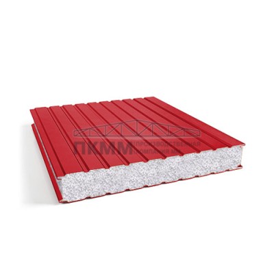 Сэндвич-панели для холодильных камер пенополистирол, ширина 1200 мм, толщина 50 мм, 0.5/0.5, RAL3020