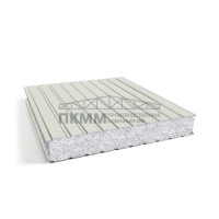 Стеновые сэндвич панели пенополистирол, ширина 1000 мм, толщина 10 мм, 0.5/0.5, RAL9002 Стеновые сэндвич панели пенополистирол, ширина 1000 мм, толщина 10 мм, 0.5/0.5, RAL9002