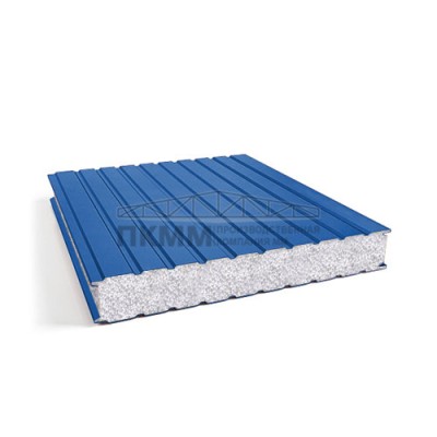 Сэндвич-панели для холодильных камер пенополистирол, ширина 1000 мм, толщина 10 мм, 0.5/0.5, RAL5005