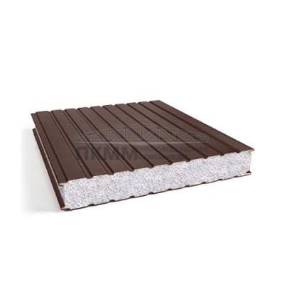 Сэндвич-панели для холодильных камер пенополистирол, ширина 1000 мм, толщина 20 мм, 0.5/0.5, RAL8017