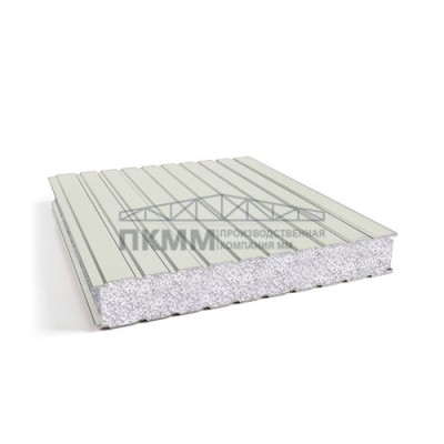 Сэндвич-панели для холодильных камер пенополистирол, ширина 1000 мм, толщина 20 мм, 0.5/0.5, RAL9002