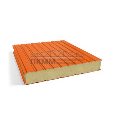 Стеновые сэндвич панели пенополиизоцианурат, ширина 1000 мм, толщина 40 мм, 0.5/0.5, RAL2004
