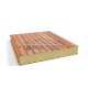 Стеновые сэндвич панели пенополиизоцианурат, ширина 1200 мм, толщина 40 мм, 0.5/0.5, золотой орех