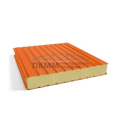 Стеновые сэндвич панели пенополиуретан, ширина 1000 мм, толщина 40 мм, 0.5/0.5, RAL2004