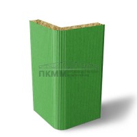 Угловые сэндвич-панели вертикальные минеральная вата, 0.5/0.5, ширина 1200 мм, толщина 50 мм, RAL6018