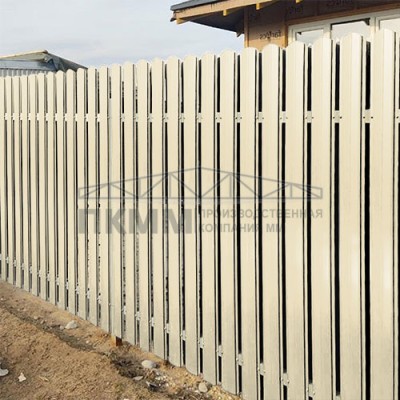 Штакетник Круглый с прямым резом 19х126-0.5 Norman RAL1015