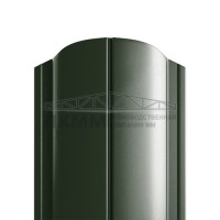 Штакетник Круглый фигурный 19х126-0.5 Viking E RAL6007