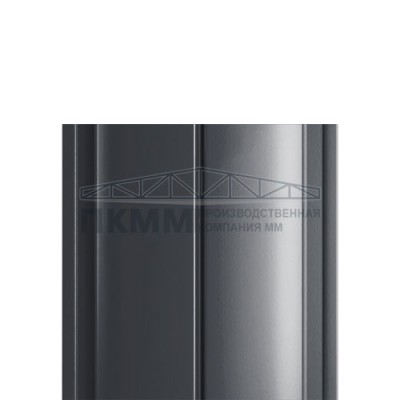 Штакетник Круглый с прямым резом 19х126-0.5 Viking E RAL7024
