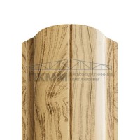 Штакетник Круглый фигурный 19х126-0.5 ECOSTEEL Сосна