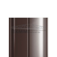 Штакетник Круглый с прямым резом 19х126-0.5 Norman RAL8017