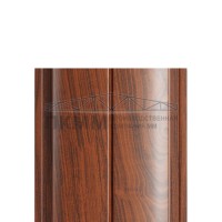 Штакетник Круглый с прямым резом 19х126-0.5 ECOSTEEL_MA Мореный Дуб