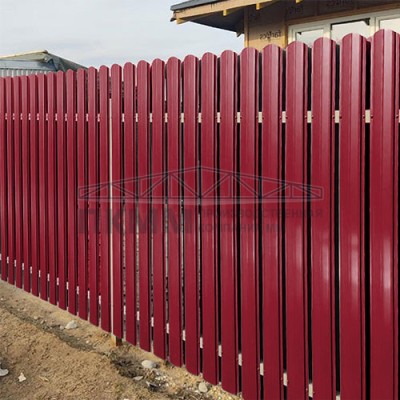 Штакетник Круглый с прямым резом 19х126-0.45 Полиэстер RAL3003