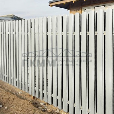 Штакетник Круглый с прямым резом 19х126-0.5 Norman RAL9002