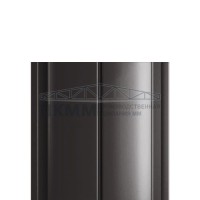 Штакетник Круглый с прямым резом 19х126-0.5 Viking E RAL8019