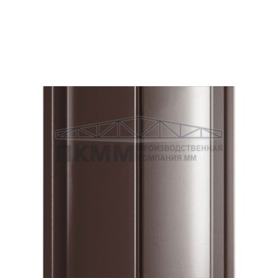 Штакетник Круглый с прямым резом 19х126-0.5 PURMAN RAL8017