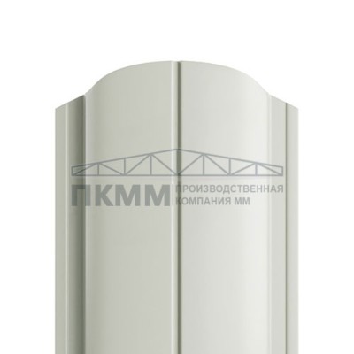 Штакетник Круглый фигурный 19х126-0.5 Norman RAL9003