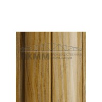 Штакетник Круглый с прямым резом 19х126-0.5 ECOSTEEL _T Золотой Дуб