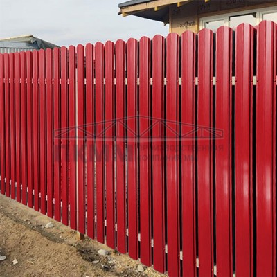 Штакетник Круглый фигурный 19х126-0.45 Полиэстер RAL3020 Штакетник Круглый фигурный 19х126-0.45 Полиэстер RAL3020