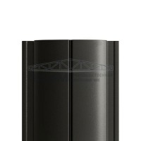 Штакетник Круглый с прямым резом 19х126-0.5 PURMAN RAL9005