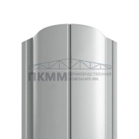 Штакетник Круглый фигурный 19х126-0.45 Полиэстер RAL9006 Штакетник Круглый фигурный 19х126-0.45 Полиэстер RAL9006