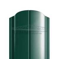 Штакетник Круглый фигурный 19х126-0.45 Полиэстер двухсторонний RAL6005/6005 Штакетник Круглый фигурный 19х126-0.45 Полиэстер двухсторонний RAL6005/6005