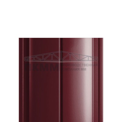 Штакетник Круглый с прямым резом 19х126-0.5 PURMAN RAL3005
