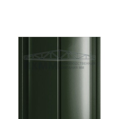 Штакетник Круглый с прямым резом 19х126-0.5 Viking E RAL6007
