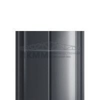 Штакетник Круглый с прямым резом 19х126-0.5 Norman RAL7024