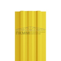 Штакетник П-образный с прямым резом 16,5х99-0.45 Полиэстер RAL1018 Штакетник П-образный с прямым резом 16,5х99-0.45 Полиэстер RAL1018