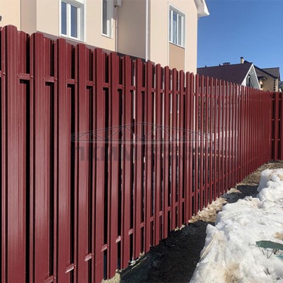 Штакетник П-образный фигурный 16,5х99-0.45 Viking RAL3011-0.45)