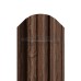 Штакетник П-образный фигурный 16,5х118-0.5 ECOSTEEL_MA МореныйДуб