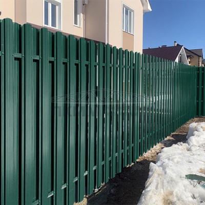 Штакетник П-образный с прямым резом 16,5х99-0.5 PURMAN RAL6005
